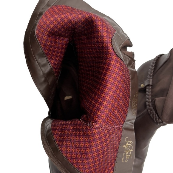 Lifestride Brown Keynote Slouch Block Heel Boots Size 9.5 Women's - Picture 10 of 12